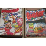 Four boxes cont. Buster comics Jan 1993-Dec 1998, Whizzer and Chips 'Weekly' Nov 1988 - June 1994,