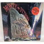 Monty Python 'The Meaning of Life' soundtrack album LP, with John Cleese,Terry Jones, etc.signatures