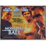 5 modern original quad sheet film posters for Monsters Ball (Halle Berry), The Time Machine (Guy