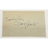 Cary Grant signature to paper written in fading fountain pen ink 'Cordially Cary Grant', 12.7cm x