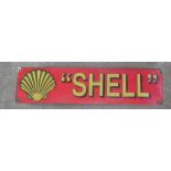 Enamelled sign "Shell" W61cm H15cm