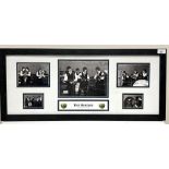 The Beatles 'Live at the Cavern Club' framed photo montage, 81.4cm x 35.5cm