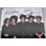 The Cure promo photo, with signature , with Certificate of Authenticity from Heroes & Legends