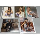 2 Catherine Zeta-Jones photos with signatures, Goldie Hawn photo with signature, etc.