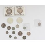 Collection of world coins incl. three Maria Theresa Thaler restrikes (qty)