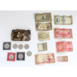 GB and world mixed coinage incl. commemorative crowns and selection of Japanese and Chinese bank