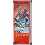 Original US release vertical format card stock insert poster for "Jason And The Argonauts"