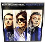 Manic Street Preachers 'International Blue' '45, with Nicky Wire, etc. signatures