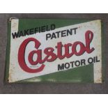 Enamelled sign "Wakefield Patent Castrol Motor Oil" W50cm H33cm