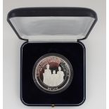 1995 Vanuatu Queen Elizabeth the Queen Mother 100 Vatu oversize silver proof coin, encapsulated in