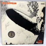 Led Zeppelin 'Led Zeppelin' LP, with Robert Plant, Jimmy Page, John Paul Jones, etc. signatures