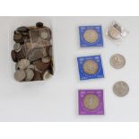 GB and world mixed coinage of various denominations and ages together with GB commemorative