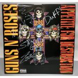 Guns N' Roses 'Appetite for Destruction', with Axel Rose, Duff McKagan, etc. signatures