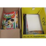 Mixed collection of comics inc. Count Duckula, All Action Monthly, Captain Scarlet, etc. (2 boxes)