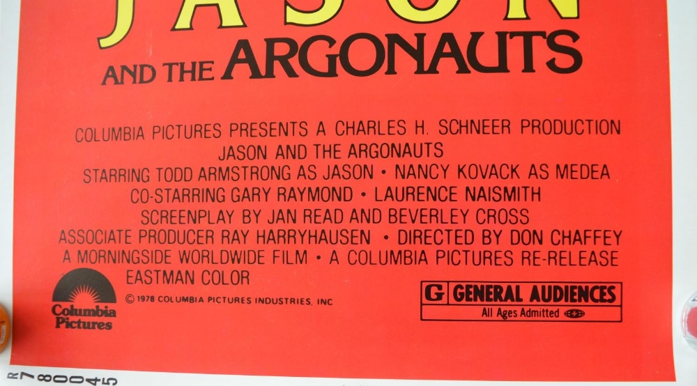 Original US release vertical format card stock insert poster for "Jason And The Argonauts" - Image 3 of 7