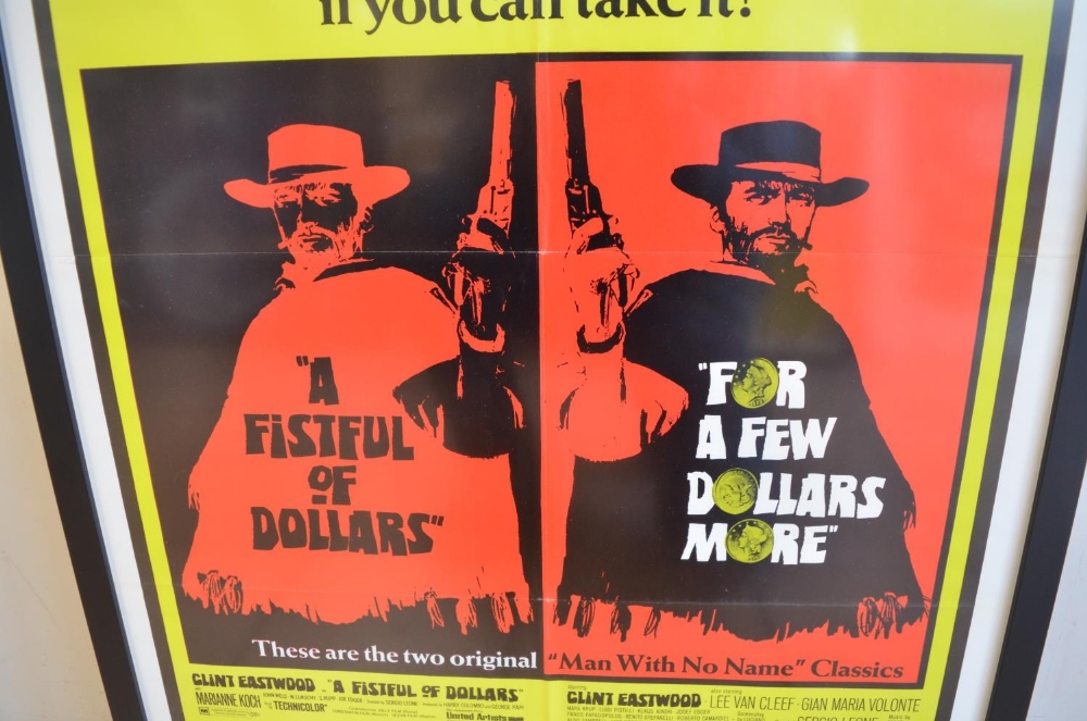 Original one sheet United Artists double release movie poster for A Fist Full Of Dollars/A Few - Image 2 of 4