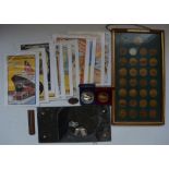 Collection of railway related ephemera to include a British Rail frameless mirror (8"x16"), a