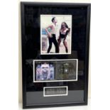 Michael Jackson framed 'Dangerous' CD and signed photo of Michael Jackson, 45.4cm x 69.8cm, with