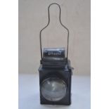 British Rail tail/buffer lamp, marked with BR(M)M, fixed handle, overall height 50.5cm