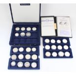 MDM crown collections Official ECUs proof commemorative coin set of 31 mainly silver proof coins