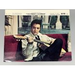 Elvis Presley promotional film picture for 'Clambake', 25.5cm x 20.2cm, with signature
