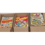 Three boxes cont. Eagle comics July 1989 - Dec 1993, Best of Whooppee 1986 - 1997 & Buster Dec 1987-