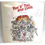 'Rock N Roll High School' Motion Picture Soundtrack, with Joey Ramone, Dee Dee signatures