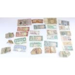 Collection of world and GB banknotes incl. Beale £1, Peppiatt £1 etc (qty)