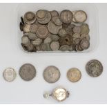 Commonwealth and world silver content coinage incl. Spain 1875 5 Pesetas, India 1918 One Rupee