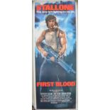 Original US release vertical format card stock insert poster for the "Rambo First Blood" starring