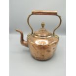 Anthea Turner Collection - C19th copper kettle, H28cm