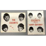 The Escorts - Two Birthday cards signed by all 4 members of the band, from 25th June 1964 & 65