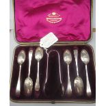 Jenny Powell Collection - Set of six Victorian hallmarked silver Old English pattern tea spoons,