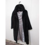 Susan Guinness Brown, Harrogate Ladies blue silk coat and dress size 12, Brocade dress size 12 and a