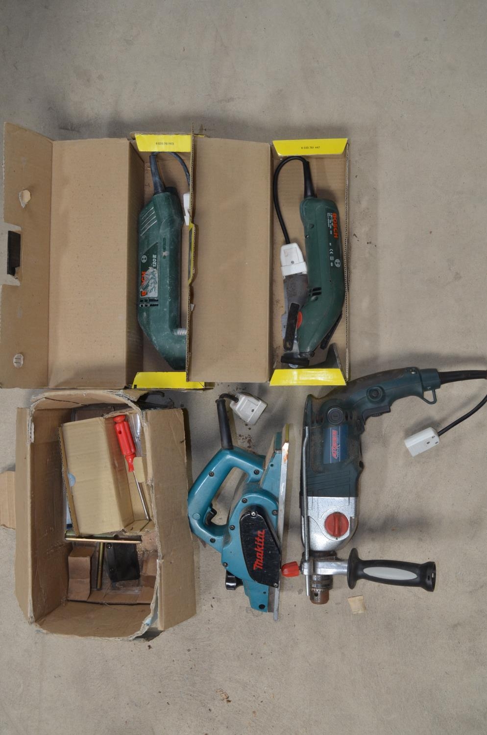 Collection of corded workshop power tools, various manufacturers to include Bosch PEX 125 AE orbital - Image 3 of 3