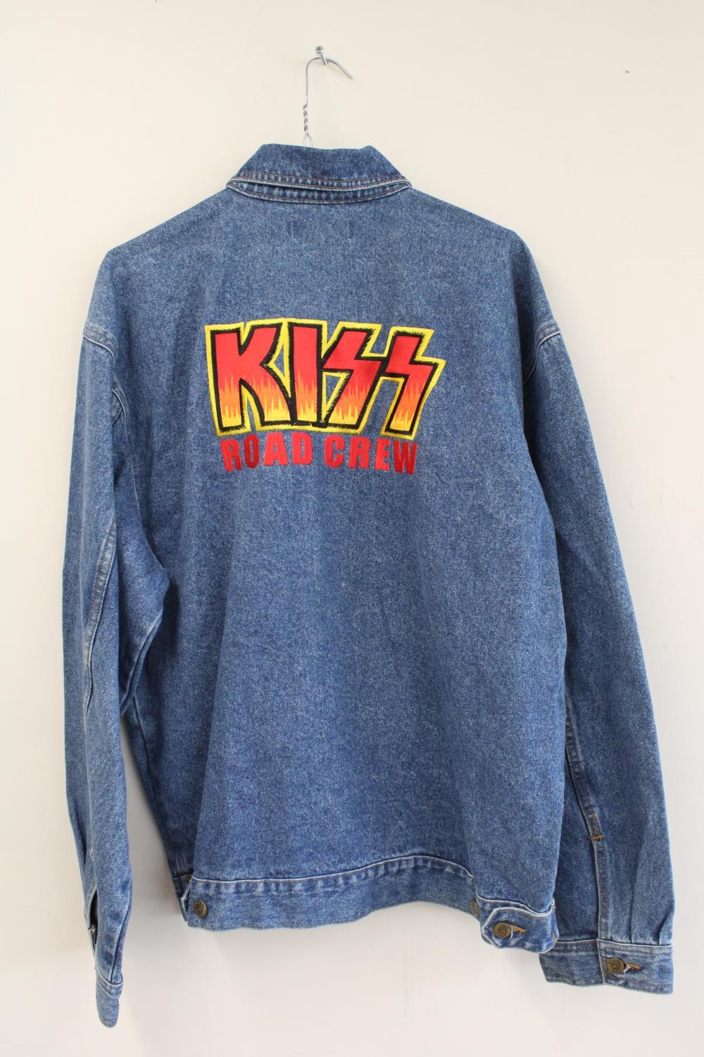 Kiss the Farewell Tour 2000 denim road crew jacket, size L - Image 2 of 2
