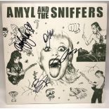 Amyl and the Sniffers LP, with 4 members signatures
