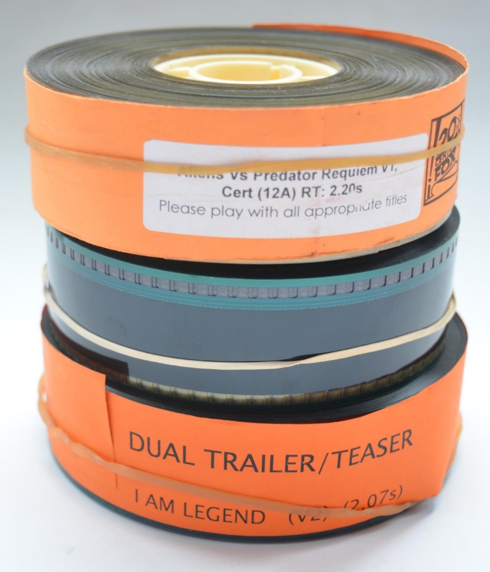 Collection of film stock memorabilia to include original 35mm theatre trailers for Aliens Vs - Image 2 of 6