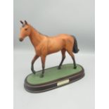 Royal Doulton Red Rum On Oval Mahogany plinth H22cm No226