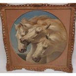 Frazer Hines Collection - After John Frederick Herring Snr. (1795-1865); 'Pharaoh’s Horses' triple