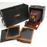 Pony Premo No 2 box camera with Gem Rochester Optical & Camera Co boxed camera with original