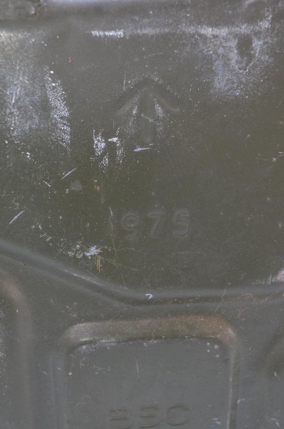 20L Military Jerry can dated 1975, stamped with broad arrow - Image 3 of 4
