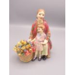 Royal Doulton figure Blossom painters mark RB, H16cm