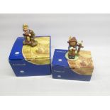 Two Hummel figures Riding Lesson L2020 and She Loves Me complete with certificate, both boxed