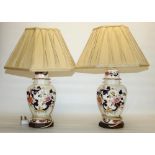 Pair of Mason's Mandalay table lamps, H54cm, with shades (2)