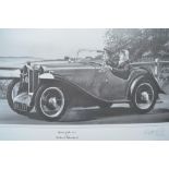 "Spirit Of The 1940's", framed limited edition pencil drawn print by Richard Wheatland 353/500,