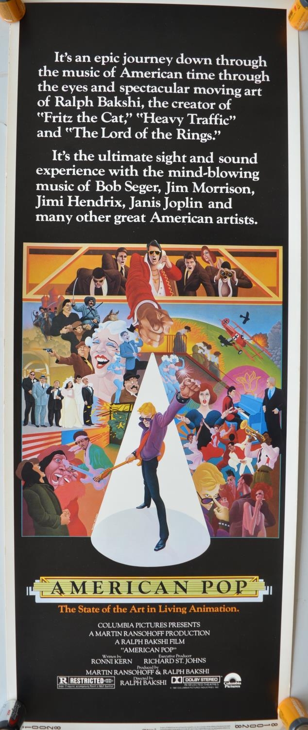 Original US release vertical format card stock insert poster for the animated movie "American - Image 2 of 7