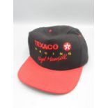 Frazer Hines Collection - Texaco Racing Nigel Mansell baseball cap, inscribed to Frazer Hines from