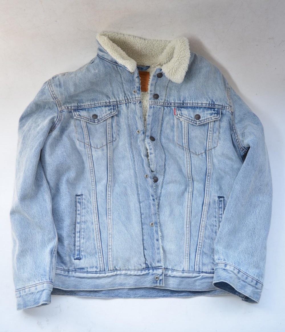 WITHDRAWN - Levi Strauss fleece lined denim jacket, size XXL, excellent barely worn condition