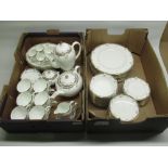 Comprehensive Wedgewood Isis 81 piece dinner, tea and coffee service 12 covers comprising dinner